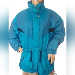 Vintage Cornice Ski Jacket 90s Aqua Blue Womens  Size M